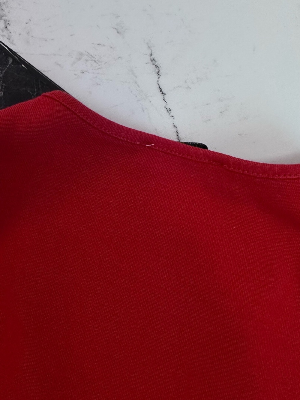Zara Red Deep V Sleeveless Bodysuit - Picture 6 of 6